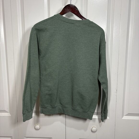 Gildan Ohio Sweatshirt Womens S Green Crewneck College Pullover Minimalist - Picture 3 of 7